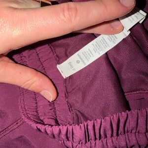 Lululemon Purple Hotty Hot 2.5”Athletic Shorts